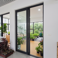 Ventana Plegable Insonorizada Toan Cau, Ventana Horizontal de Aluminio, Ventana Corredera de Aleación de Aluminio para Casa Residencial, Villa Moderna