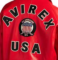 Chaqueta Bomber de Cuero Roja Personalizada para Hombre, con Parche Bordado, Cierre Frontal, Casual, Impermeable, Cortavientos, con Cuello Camisero