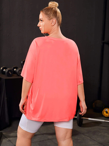 T-shirt de sport personnalisé pour femme, respirant et écologique, coupe ample pour le yoga et les activités sportives estivales - Product Image 2