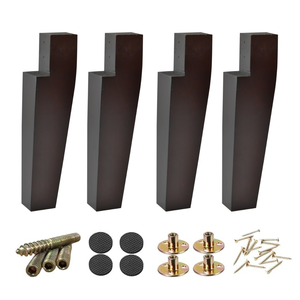 ขาโซฟาไม้เนื้อแข็งแบบมุมฉาก ขาเฟอร์นิเจอร์ไม้สมัยใหม่สำหรับเปลี่ยนขาโซฟา ตู้  ออกแบบมาเพื่อการใช้งานหนัก - Product Image 5