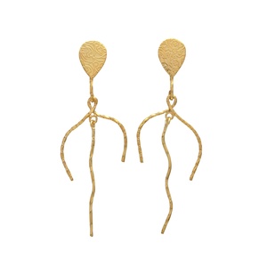 Jaipur Gems Round Self Design Drop and Dangle Earring pour femme | | Matériel Bras mignon et dernier design pour les femmes - Product Image 1