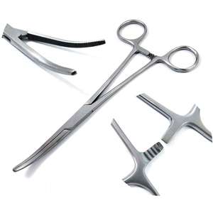 Pinzas manuales Rochester Pean Cure Track de 7.5 pulgadas, instrumentos quirúrgicos de acero inoxidable, pinzas hemostáticas para arterias de Dentavex - Product Image 3