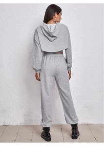 Custom Manufacturer designs solid two piece set hooded jacket <b>pants</b> with Global Supply reach and Factory Direct pricing. - Product Image 3