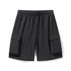 Mens Twill Casual Cotton <b>Cargo</b> Shorts Drawstring Elastic Waist 6 Pockets Classic <b>Work</b> Shorts for Men - Product Image 5