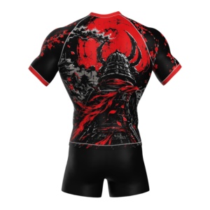 Samurai Code – T-shirt de compression ajusté unisexe, imprimé par sublimation, respirant, anti-humidité, UPF50+, arts martiaux mixtes - Product Image 6