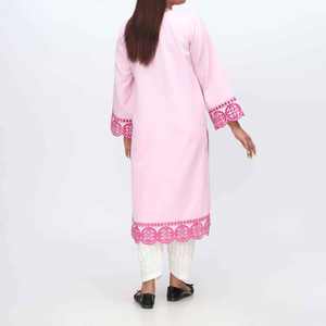 Schiflli Embroidered Shirt PW3219 1PC <b>Club</b> <b>Dress</b> with Intricate Embroidery - Product Image 1