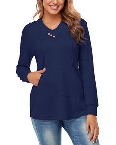 เสื้อฮู้ดดี้ผู้หญิงแขนยาวผ้าไม่ทอ คอลเลคชั่นฤดูหนาว แห้งเร็ว ระบายอากาศดี สไตล์ลำลอง มีโลโก้ด้านหน้า ลดราคาพิเศษ - Product Image 4