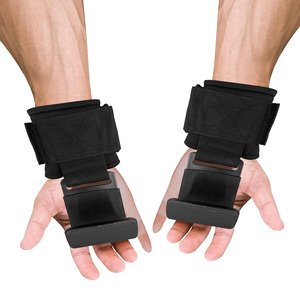 Custom Neoprene Padded Breathable Unisex Adjustable Wrist Support for Weightlifting Powerlifting Gym Training Heavy Duty Hooks - Product Image 2