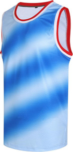 Maillot de basketball personnalisé en coton tricoté 100 % pour homme, respirant, en maille, à manches courtes, écologique, coupe classique, débardeur de sport, OEM pour équipe - Product Image 2