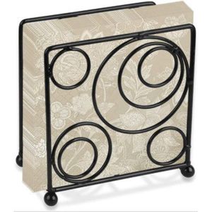 Chrome Heart Wire Napkin <b>Holder</b> Metal Vertical <b>Tissue</b> Paper Stand Rack Dispenser for <b>Kitchen</b> Countertop Restaurant Table Decor - Product Image 2