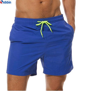 Pantalones Cortos Casuales para Hombre, Traje de Baño Deportivo de Verano, Pantalones Cortos de Playa con Cintura Elástica, Diseño Sólido, Color Sólido - Product Image 6