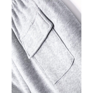 Pantalon de jogging cargo oversize pour homme, multipoches, en molleton, streetwear, coupe ample, en coton, décontracté, logo personnalisé, OEM - Product Image 6