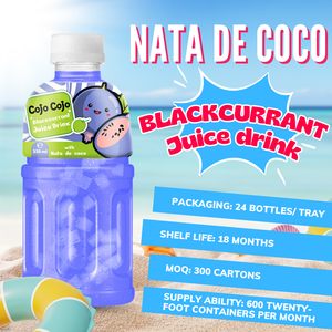 Cojo Cojo Nata de Coco Boisson Saveur De Cassis 320ml Haute Demande Échantillon Gratuit OEM ODM Prix De Gros - Product Image 5