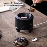 Brûleur d'encens électrique traditionnel haute température, capable de brûler à sec jusqu'à 520 degrés, pour usage domestique, en céramique, article décoratif pour salons de thé