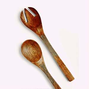 Utensilios para Ensaladas Hechos a Mano, Ecológicos, Aptos para Lavavajillas, para Cocina Casera, Hechos en India - Product Image 6