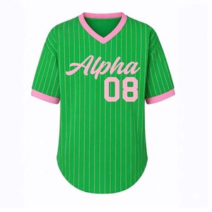 Camisa de vestir sublimada con lunares de Alpha Alpha Sorority, lista para enviar, informal, para mujer, estilo griego - Product Image 3