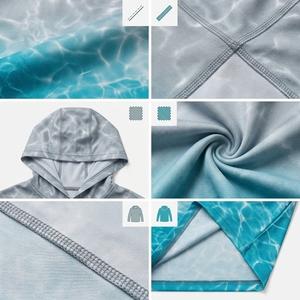 T-shirt à capuche oversize pour homme, imprimé, à manches longues, en polyester respirant 240g, séchage rapide, pour la pêche, le sport et la course à pied - Product Image 3
