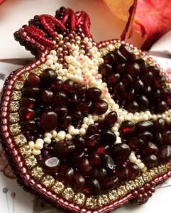 Premium Embroidered Beaded Brooch Handmade Decorative Fashion <b>Pin</b> for Jackets and Bags - Product Image 1