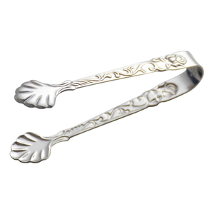 Greatest Quality Rose Design Stainless Steel Ice <b>Tong</b> Sugar Cube <b>Tongs</b> Elegant Metal Kitchen <b>Serving</b> Ice <b>Tong</b> For Party Bar - Product Image 1