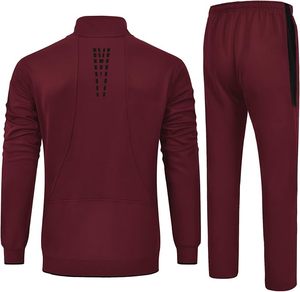 Conjunto Deportivo de Invierno para Hombre, Cortavientos, Chaqueta con Cierre Completo, Pantalones Deportivos de Forro Polar, Bolsillos Laterales, Logotipo Personalizado para Equipos - Product Image 2