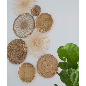 Aqdus Saleem - Juego de Arte Mural Rectangular de Diseño Bohemio, Tejido a Mano con Bambú, Algodón y Yute |   Decoración Textil Ecológica - Product Image 1