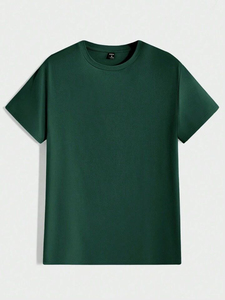 T-shirt en tissu Dobby de coton épais 230g, impression de logo personnalisé, coupe classique, pour hommes et femmes, vêtements personnalisés, anti-plis, écologique, séchage rapide - Product Image 3