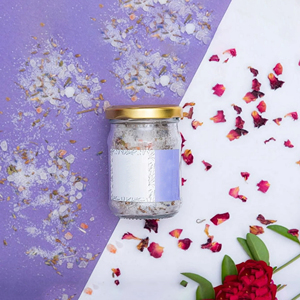 Sel de Bain Naturel aux Herbes en Pot Lavande Fait Main, Bain Minéral Écologique Décoratif pour Spa à Domicile, Soins Personnels, Vente en Gros - Product Image 6