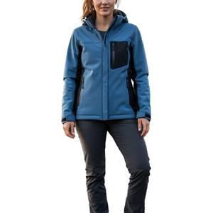 Veste softshell longue d'hiver pour femme, design à capuche, doublure en polaire chaude, imperméable, respirante, pour la randonnée en plein air, les aventures sur la neige - Product Image 1
