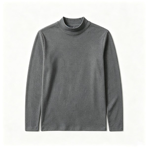 Camiseta de Manga Larga con Cuello Alto de Doble Cara, Estilo Alemán, 92% Poliéster, 8% Elastano, Precio de Fábrica de Bangladesh y China - Product Image 6