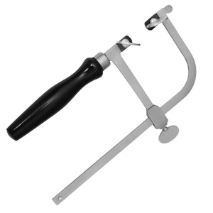 Herramientas de corte para joyería: Sierra de arco ajustable sin tornillo de tensión con mango negro para fabricación de joyas y kit de carpintería - Product Image 1