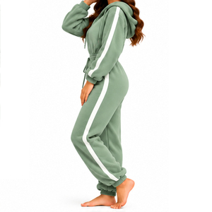 Combinaison en polaire pour femmes, coupe décontractée, vêtements décontractés pour le temps froid - Product Image 2