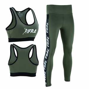 Conjunto de Yoga sin Costuras con Sujetador Deportivo y Leggings Transpirables con Estampado por Sublimación Completa, Hecho en Pakistán, OEM ODM - Product Image 1