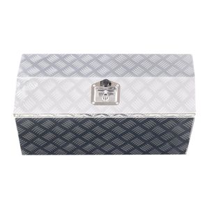 Cassetta Portautensili in Alluminio Resistente per Camion con Maniglia Laterale a Strisce, Serratura a T e Organizer per Chiavi - Product Image 1