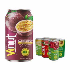 Para VINUT, precio de fábrica de Vietnam, 330ml, bebida de jugo de maracuyá sin azúcar, Etiqueta Privada, muestra gratis - Product Image 1