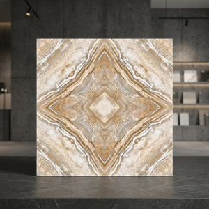 Azulejos de Porcelana Cerámica Brillante Vistaar con Diseño Book Match, Efecto Mármol, 600x600mm, 24x24 pulgadas, 60x60cm, Garantía de 3 Años, 10mm - Product Image 5