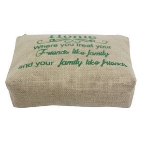 Haute qualité Jute maquillage sac fermeture éclair nouveau Design Portable beauté organisation cosmétique articles de toilette à la mode publicité cadeau - Product Image 5