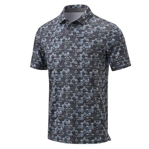 เสื้อโปโลซับลิเมชั่นแบบกำหนดเอง พิมพ์โลโก้ผู้ชาย แขนสั้น เสื้อโปโลสำหรับตีกอล์ฟ ระบายอากาศได้ดี เสื้อโปโลผู้ชาย ผลิตจากโพลีเอสเตอร์ - Product Image 6