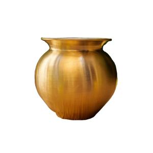 Kalash de Latón Puro para Rituales Hindúes, Bodas, Funciones de Templo y Ceremonias Sagradas con Diseño Tradicional - Product Image 1