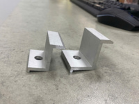 Accessoires de montage de modules photovoltaïques en gros, pince d'extrémité solaire en aluminium anodisé de 30 mm