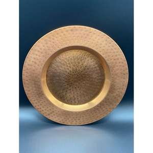 Assiettes et plats anciens réutilisables en métal – Nouvelle arrivée – Assiette de présentation style américain pour service alimentaire – Décoration de table de mariage - Product Image 1