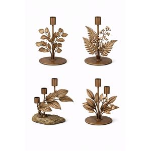 Luxury Metal <b>Tree</b> Leaf Candle Holder Bulk Decorative Taper Candlestick <b>Tabletop</b> Ornaments Christmas Wedding Centerpieces Craft - Product Image 6