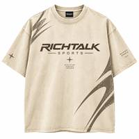 T-shirt Homme Oversize à Manches Courtes en Coton Respirant, Col Rond Sportif, Motif Lettres 3D Gaufré sur le Devant, Style Streetwear