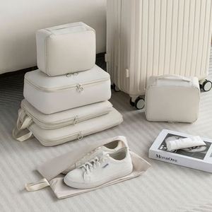 6 Pieces Sets Compression <b>Saving</b> <b>Space</b> Luggage Organizer <b>Storage</b> Bag Packing Cubes for Travel - Product Image 1