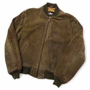 Veste bomber d'hiver unisexe en cuir véritable brodée de strass et de paillettes avec fermeture éclair, personnalisée par Kernel Apparel pour hommes - Product Image 1