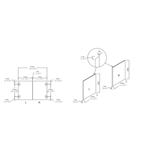 Mobiletti da Bagno con Armadietti Portaoggetti da 24 Pollici, Pannello Porta in Acciaio Forgiato Solo per Mobili da Bagno - Product Image 3