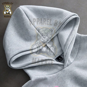 Sudadera con Capucha Personalizada de Corte Regular y Tejido Grueso para Hombre, Sudadera con Capucha de Primera Calidad en Mezcla de Algodón y Felpa, Logotipo Bordado Personalizado, Marca Privada OEM - Product Image 3
