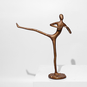 Statue d'athlète en alliage d'aluminium, sculpture d'animal en métal pour bureau, cadeau, fournisseur d'usine - Product Image 3