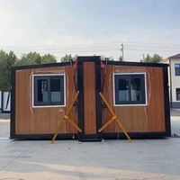 Conteneur de bureau plat de 20 pieds, Bâtiment de bureau modulaire préfabriqué en conteneurs, Maison conteneur de stockage à deux chambres