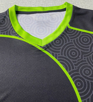 Jersey Esports Profesional Custom Print untuk Tim, Ukuran Besar, Ringan, Cepat Kering, Bahan Mesh V-neck Poliester OEM ODM