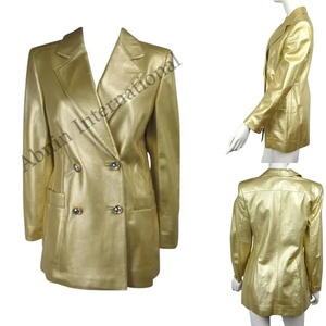 เสื้อโค้ทหนังสำหรับสตรีจากปากีสถานระบายอากาศได้ดีมีซับในผ้าไหมดีไซน์ยาว - Product Image 5